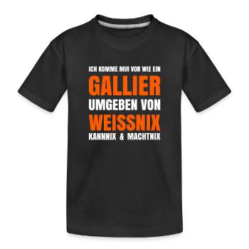 Je me sens comme un Gaulois - T-shirt bio Premium Enfant - noir - Devant