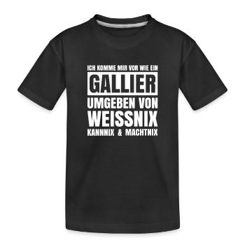 Je me sens comme un Gaulois - T-shirt bio Premium Enfant - noir - Devant