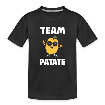 Equipe Patate Mascotte Souriante - T-shirt bio Premium Enfant - noir - Devant
