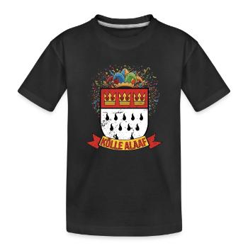 Armoiries Alaaf de Cologne Confettis - T-shirt bio Premium Enfant - noir - Devant