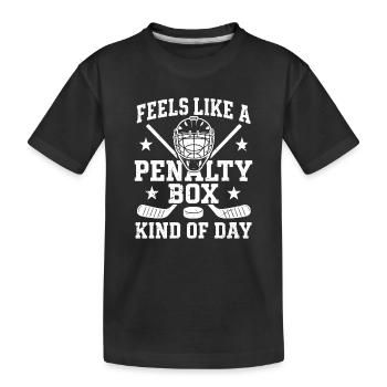 Hockey dans la boîte de réparation - T-shirt bio Premium Enfant - noir - Devant