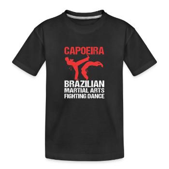 Capoeira - Kids' Premium Organic T-Shirt - black - Front