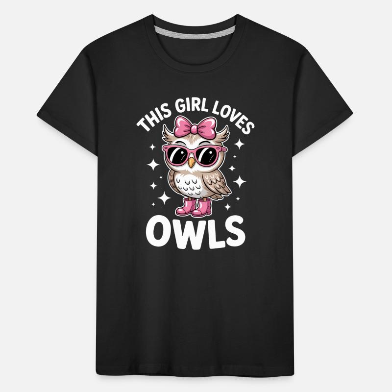 Eule Sprüche Eulen Lustiges Eulen Geschenk Kinder Premium Bio T-Shirt