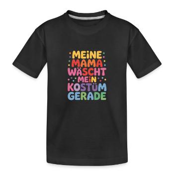 Maman de lingerie costumée de carnaval - T-shirt bio Premium Enfant - noir - Devant