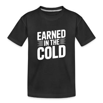 Gagné dans le froid - T-shirt bio Premium Enfant - noir - Devant