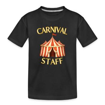 Personnel du carnaval - Cirque familial du cirque - T-shirt bio Premium Enfant - noir - Devant
