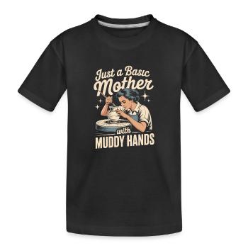 Pottery Pottery Studio Pottery Love - Kids' Premium Organic T-Shirt - black - Front