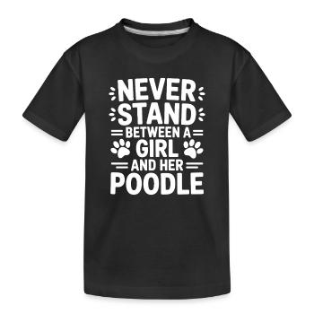 Paroles de caniche Caniche Cadeau drôle de caniche - T-shirt bio Premium Enfant - noir - Devant