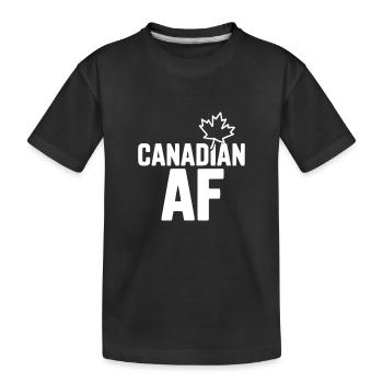 Kanadische Luftwaffe - Kinder Premium Bio T-Shirt - Schwarz - Vorne