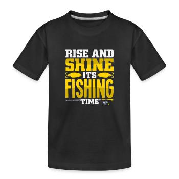 Pêcheur sportif pêcheur pêcheur Pêcheur Dit - T-shirt bio Premium Enfant - noir - Devant