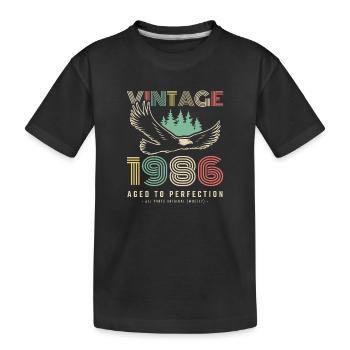 Millésime 1986 maturé - T-shirt bio Premium Enfant - noir - Devant