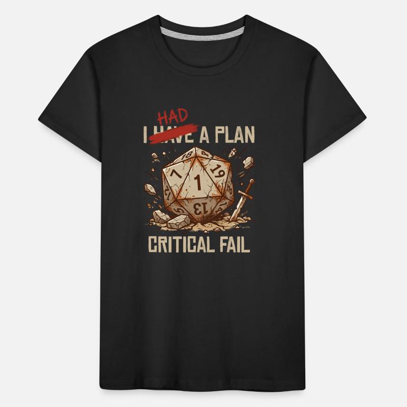 Échec critique – J’avais un plan cube T-shirt bio Premium Enfant