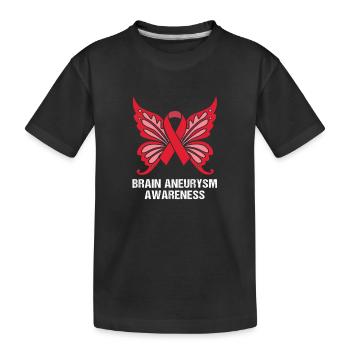 Cerveau anévriste - T-shirt bio Premium Enfant - noir - Devant