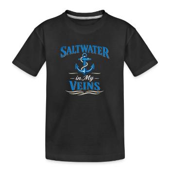 Seemannschaftsgeschenk Für Deckhand Ocean Work - Kinder Premium Bio T-Shirt - Schwarz - Vorne