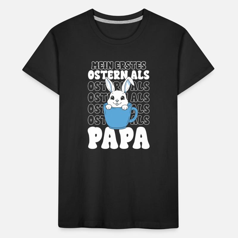 Le lapin de Pâques dans Mug Dad T-shirt bio Premium Enfant