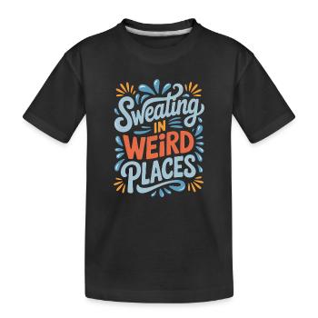 Dictions de transpiration Drôle de cadeau de transpiration - T-shirt bio Premium Enfant - noir - Devant