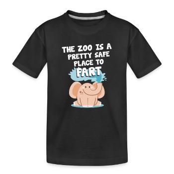 Safari Afrique Savane Éléphant de savane - T-shirt bio Premium Enfant - noir - Devant