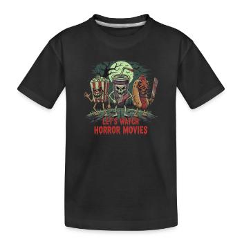 Fans de films d’horreur d’horreur Halloween Film d’horreur - T-shirt bio Premium Enfant - noir - Devant