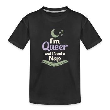 Queer Trans Bekräftigt Trostidentitätsliebe - Kinder Premium Bio T-Shirt - Schwarz - Vorne