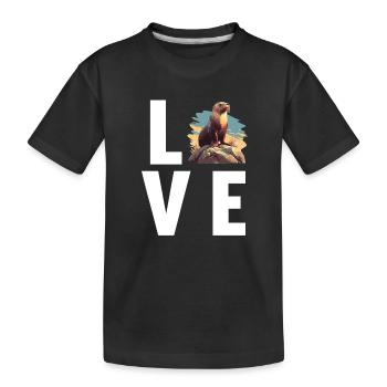 Sea Lions Sea Lion - Kids' Premium Organic T-Shirt - black - Front