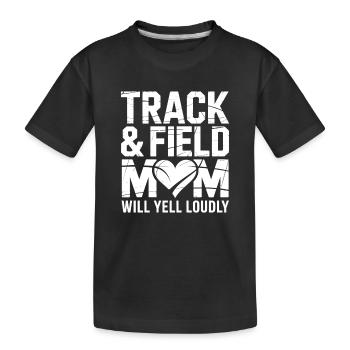Athletics Sayings Athletics Gift - Kids' Premium Organic T-Shirt - black - Front