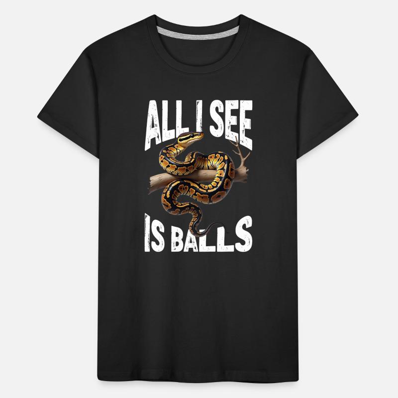 Python roi Serpents Amateurs de terrarium Python T-shirt bio Premium Enfant