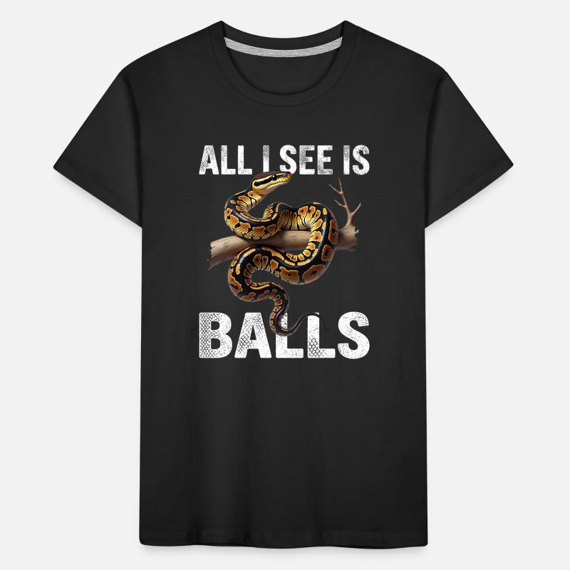 Python roi Serpents Amateurs de terrarium Python T-shirt bio Premium Enfant