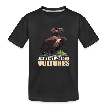 Vautour - T-shirt bio Premium Enfant - noir - Devant