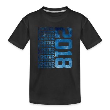 LIMITED EDITION 2018 8 YEARS 8TH BIRTHDAY - Kids' Premium Organic T-Shirt - black - Front