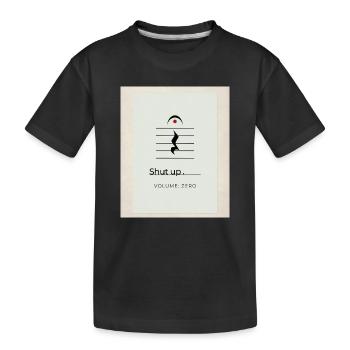 Tais-toi – Volume Zéro Minimaliste Design - T-shirt bio Premium Enfant - noir - Devant