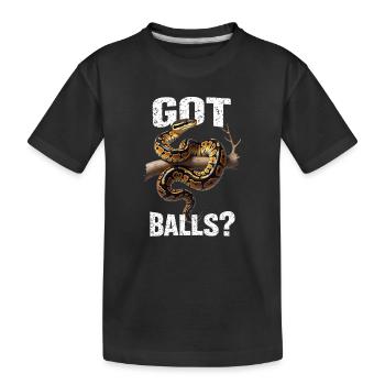 Python roi Serpents Amateurs de terrarium Python - T-shirt bio Premium Enfant - noir - Devant