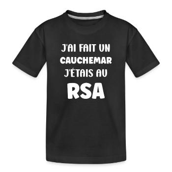 Cauchemar RSA: Rire Réalité - T-shirt bio Premium Enfant - noir - Devant