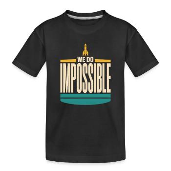 Science-fusée, Scientifique en fusées, Aérospatiale - T-shirt bio Premium Enfant - noir - Devant