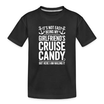 Freundin Sprüche Freundin Lustig Freundin Geschenk - Kinder Premium Bio T-Shirt - Schwarz - Vorne