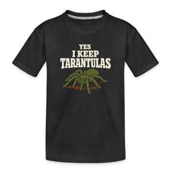 Propriétaire d’araignée Propriétaire de la Tarentule - T-shirt bio Premium Enfant - noir - Devant