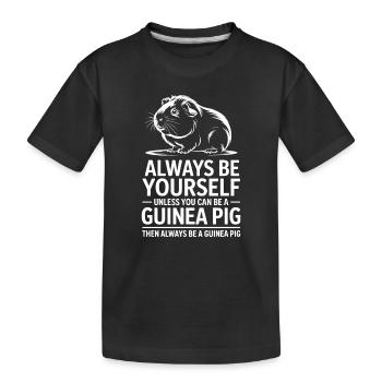 Dictons du cochon d’AMeer Cadeau du cochon d’Inde - T-shirt bio Premium Enfant - noir - Devant