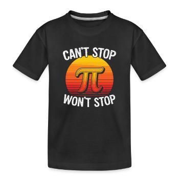 Pi Power Retro Sunset - T-shirt bio Premium Enfant - noir - Devant
