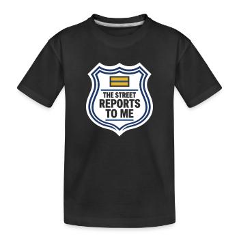 Lieutenant de police Lieutenant de police Grade de lieutenant - T-shirt bio Premium Enfant - noir - Devant
