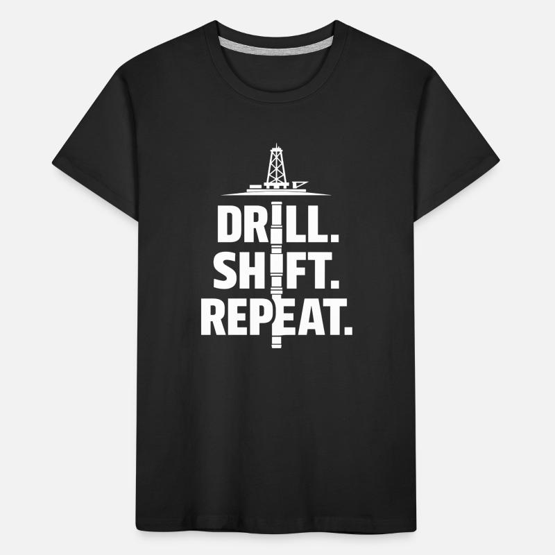 Offshore Drill Rig Drill Bit Drilling Floor Offshore Kids' Premium Organic T-Shirt