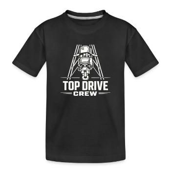 Offshore-bohrer-rig-bohrer Bohrboden Offshore - Kinder Premium Bio T-Shirt - Schwarz - Vorne