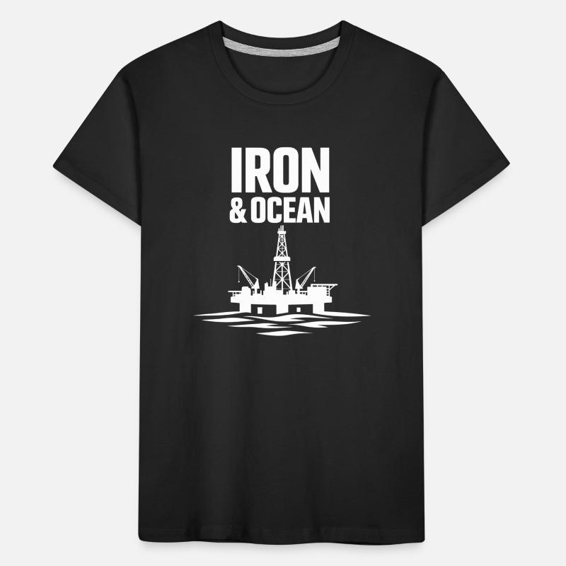 Surface de forage de forage offshore Surface de forage T-shirt bio Premium Enfant