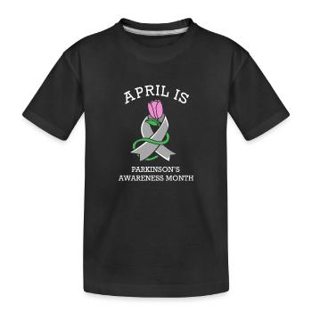 Maladie de Parkinson - T-shirt bio Premium Enfant - noir - Devant