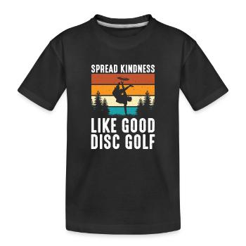 Cadeaux de disc golf Disc Golf - T-shirt bio Premium Enfant - noir - Devant