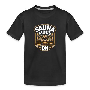 Mode sauna sur la transpiration bien-être - T-shirt bio Premium Enfant - noir - Devant