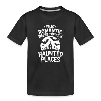 Horror Sayings Romantic Funny Horror Gift - Kids' Premium Organic T-Shirt - black - Front