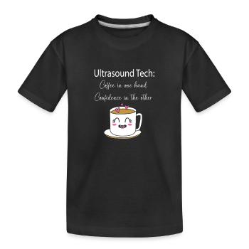 Technicien ultrasonique Technicien ultrasonore - T-shirt bio Premium Enfant - noir - Devant