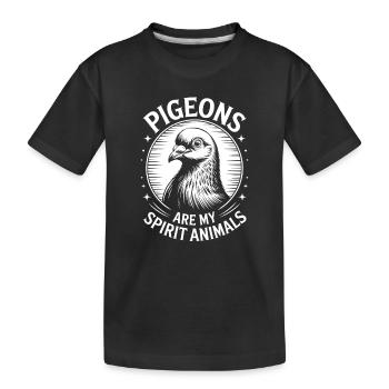 Paroles de colombes Colombes Cadeau drôle de colombe - T-shirt bio Premium Enfant - noir - Devant