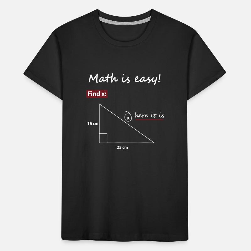 Find X Triangle Math Art Kinder Premium Bio T-Shirt
