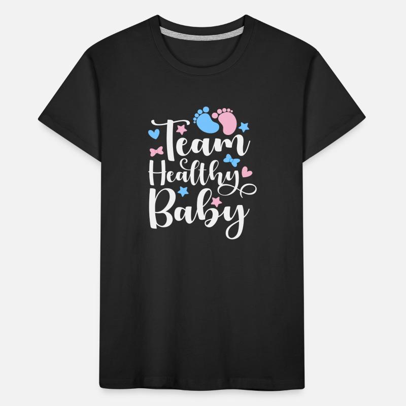 Team Gesundes Baby Junge Oder Mädchen Kinder Premium Bio T-Shirt