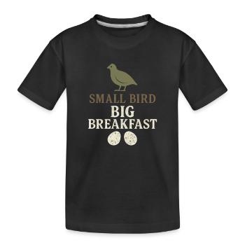Quail Keeper Quail Farmer Backyard Quail - Kids' Premium Organic T-Shirt - black - Front